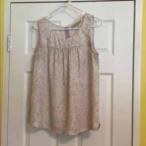 Lavender and white tank top